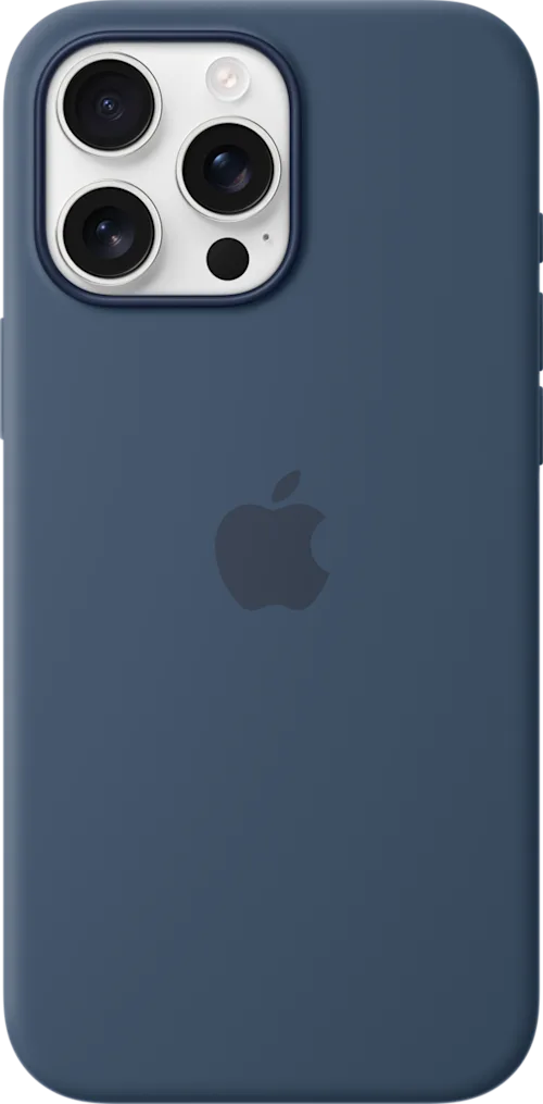 iPhone 16 Pro Max Silicone Case MagSafe Blå