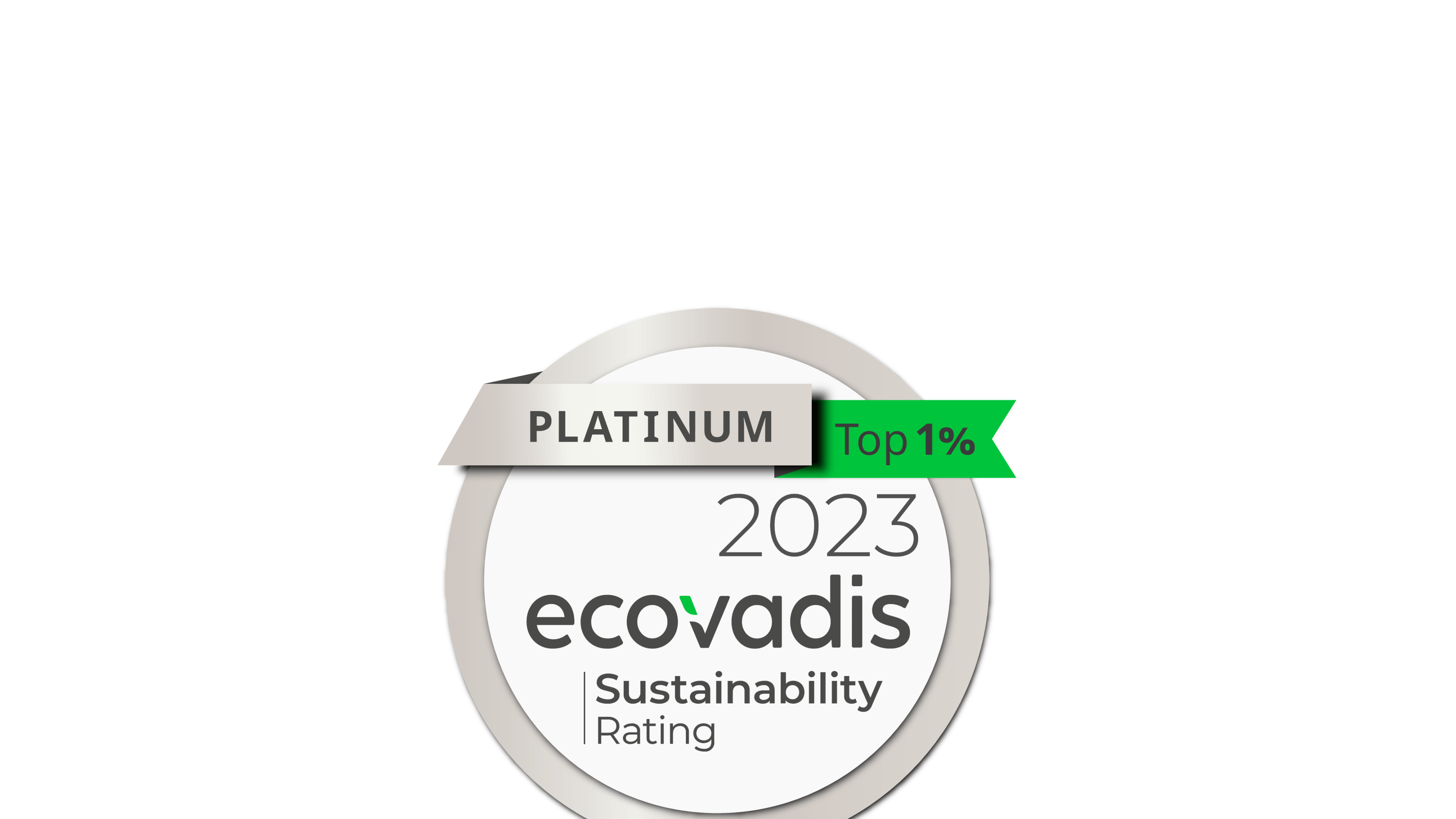 Ekovadis platinum logo 2023