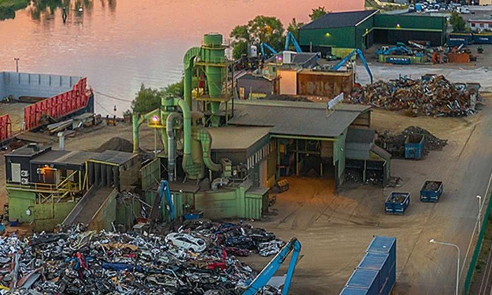 Skrotfrag anläggning för återvinning