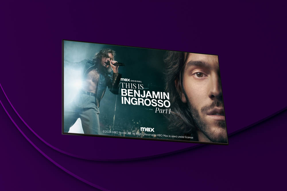 Reklambild för nya dokumentärserien This is Benjamin Ingrosso som får premiär den 21 maj på Max. 