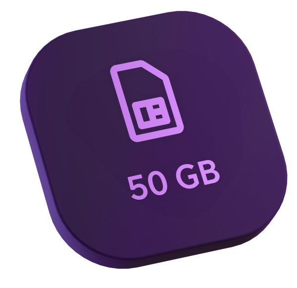 Telia Mobilabonnemang 50GB för företag