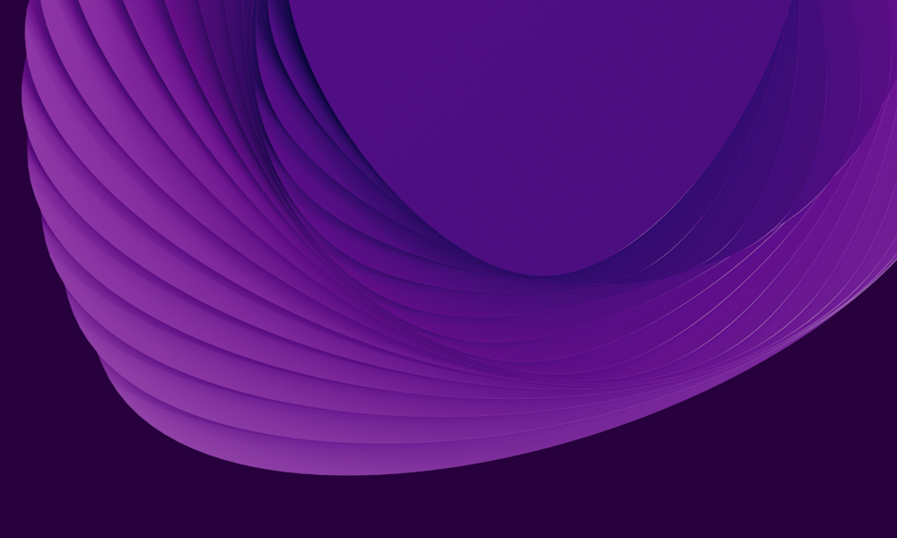 Lila grafisk symbol svart bakgrund