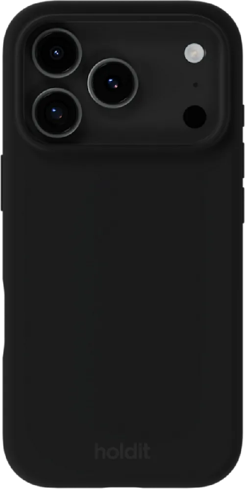 Holdit Silicone Case iPhone 17 Pro Svart