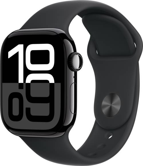 Apple Watch S10 4G 46mm Sport Band M/L Gagatsvart