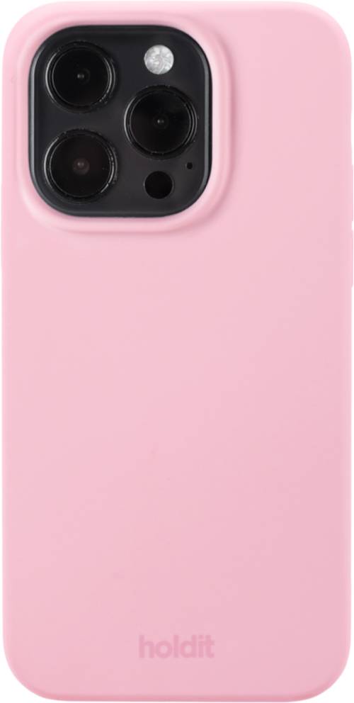 Holdit Silicone Case iPhone 15 Pro Rosa