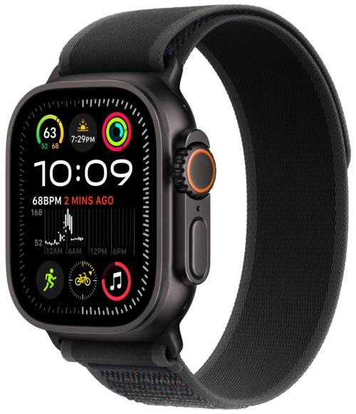 Apple Watch Ultra 2 49mm 4G Trail Loop M/L Svart Titan