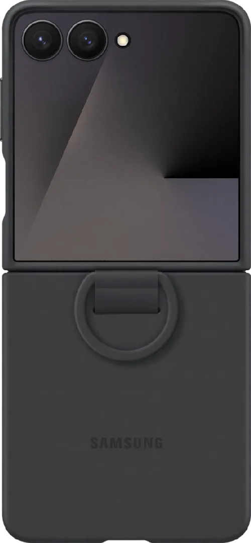 Samsung Silicone Cover with Ring Flip7 Svart