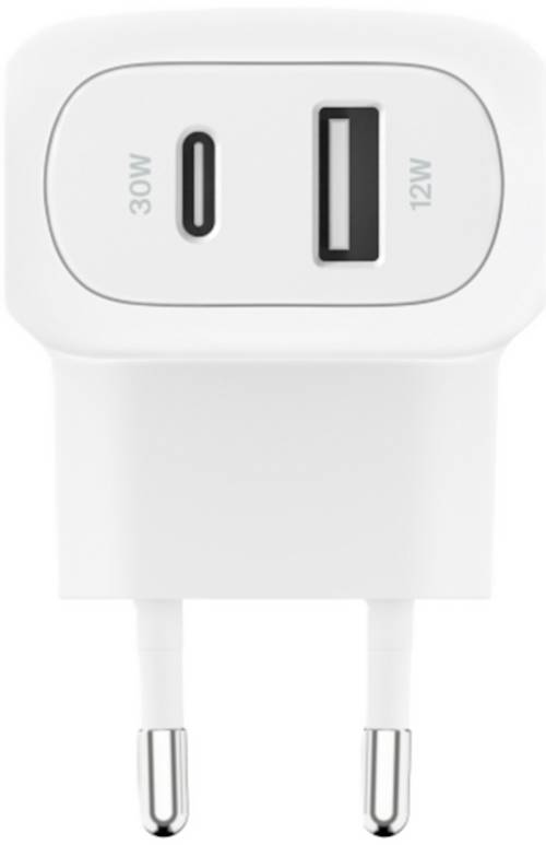 Belkin Boost Charge Dual Väggladdare 42w USB-C + 12w USB-A Vit