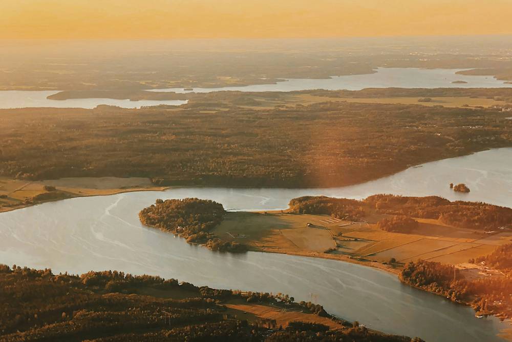 Landskapsvy från ovan