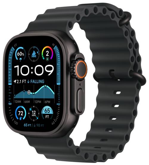 Apple Watch Ultra 2 49mm 4G Havsband Svart Titan