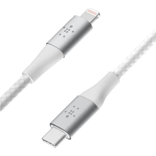 Belkin Boost Charge USB-C to Lightning Cable Braided 2m Vit