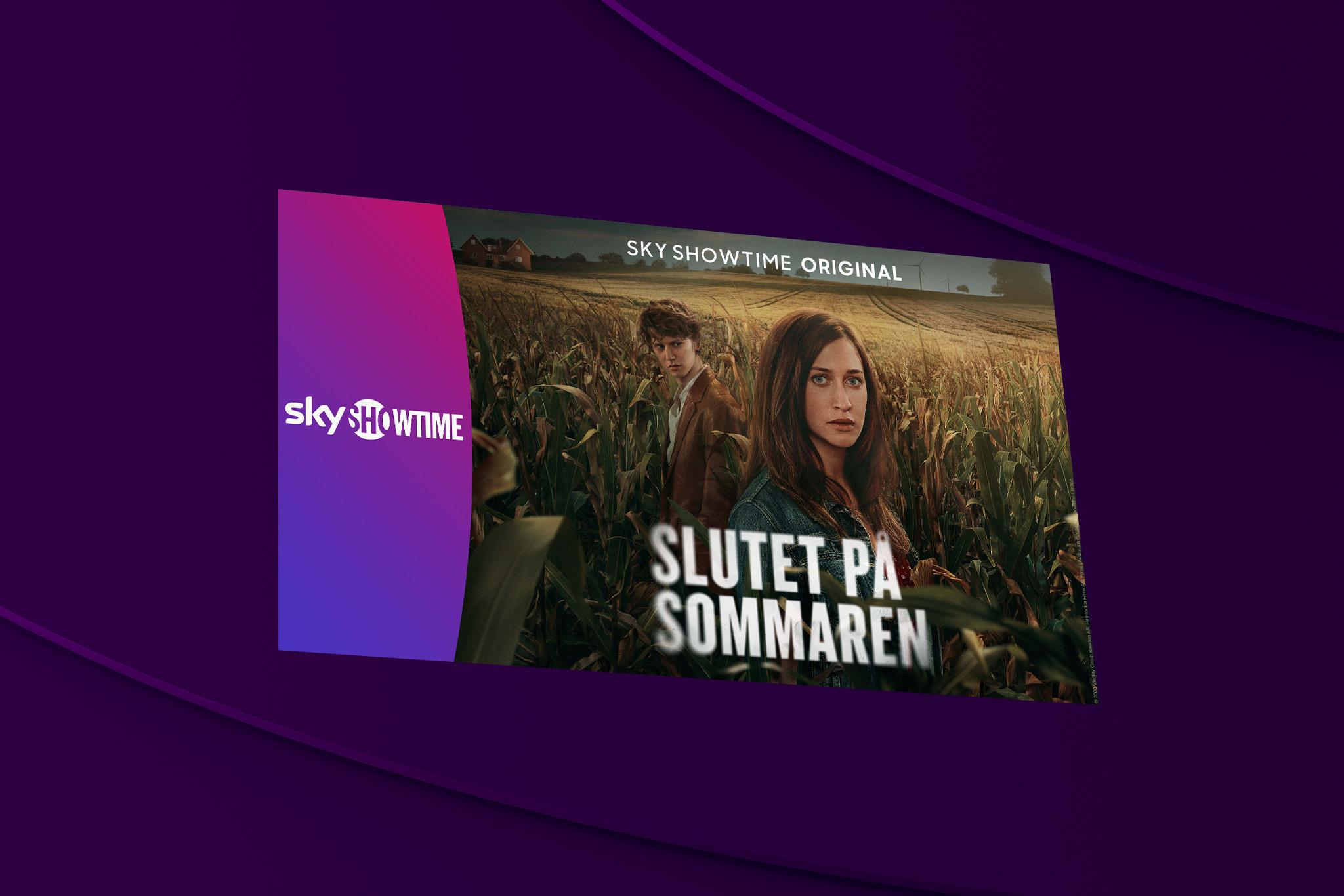 Huvdpersonerna i den nya svenska serien Slutet på sommaren -som får premiär på SkyShowtime den 26 december.