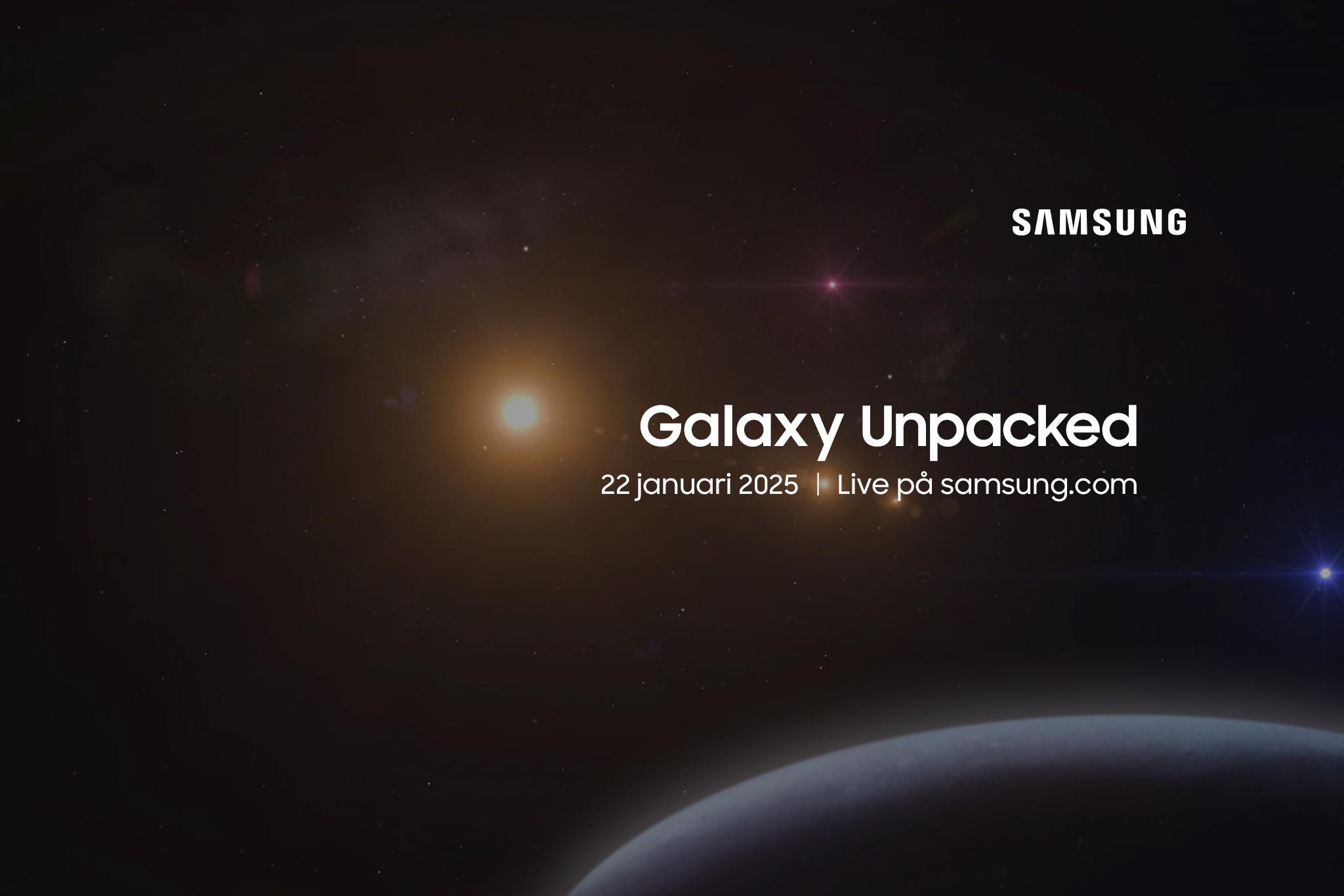 Nya samsung teaser januari 2025 rymden