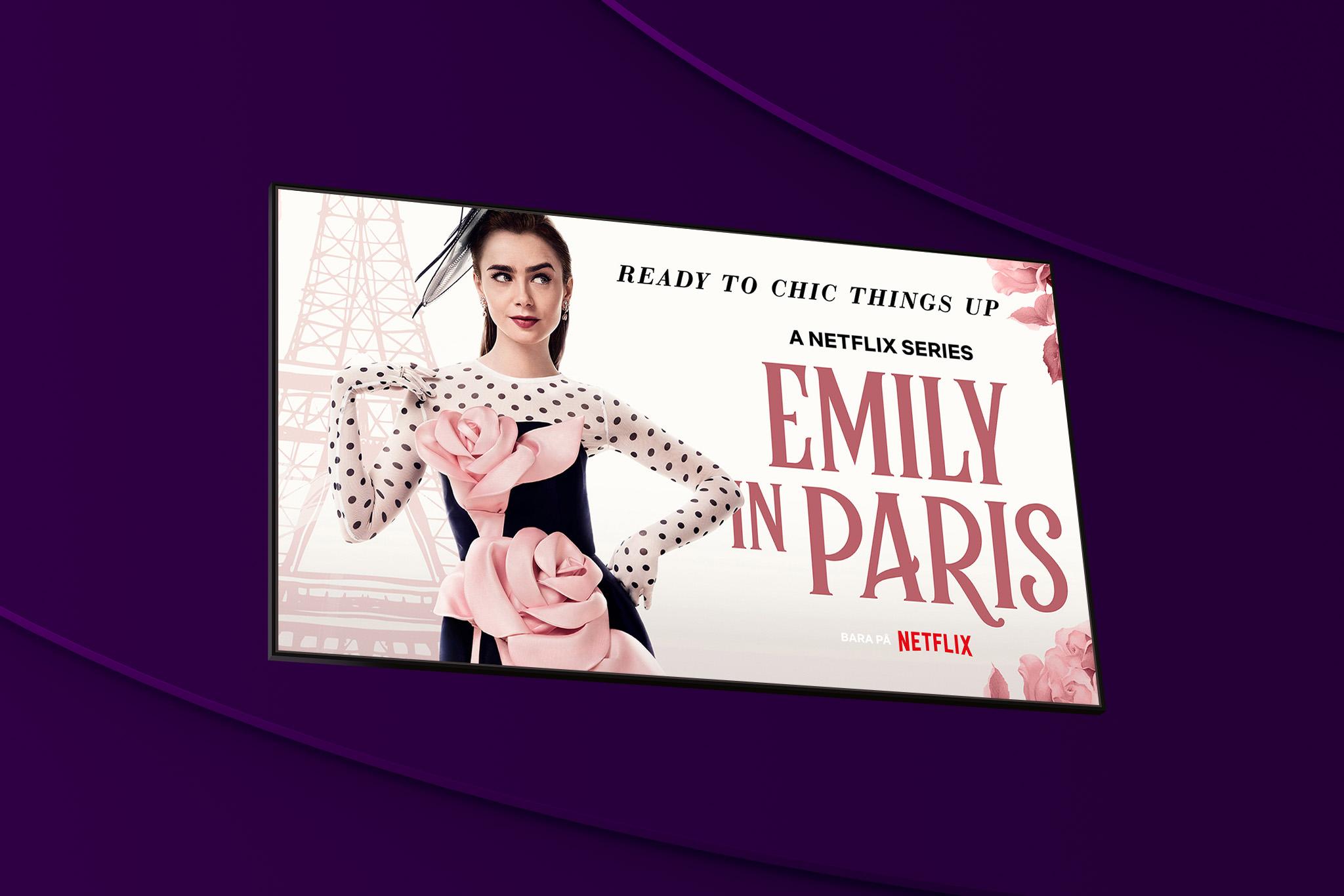 Emily in Paris - Emily har gjort sig fin för den fjärde säsongen som streamas på Netflix från hösten 2024. 