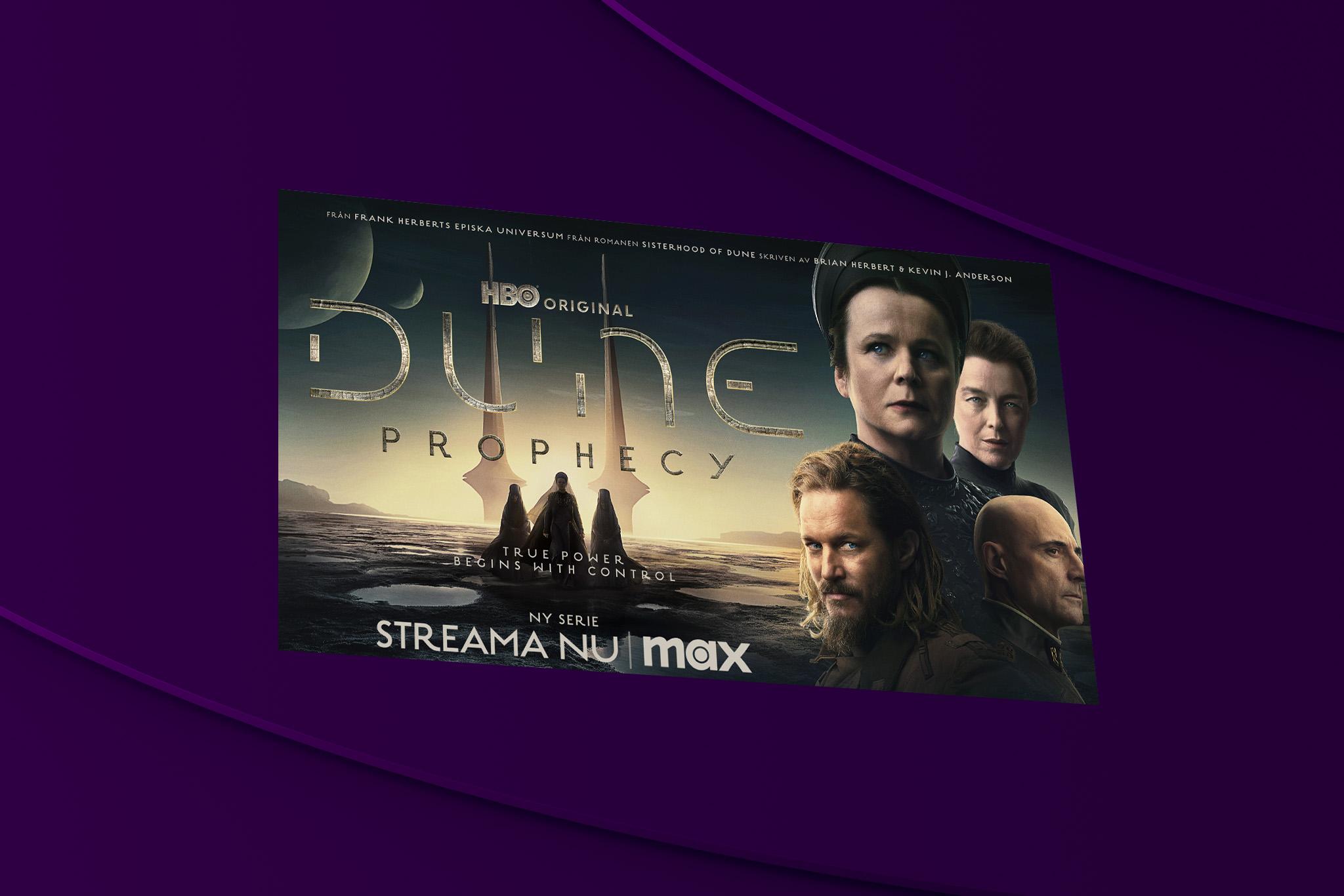 Huvudkaraktärerna i nya serien Dune: Prophecy som streamar på Max från den 18 november. 