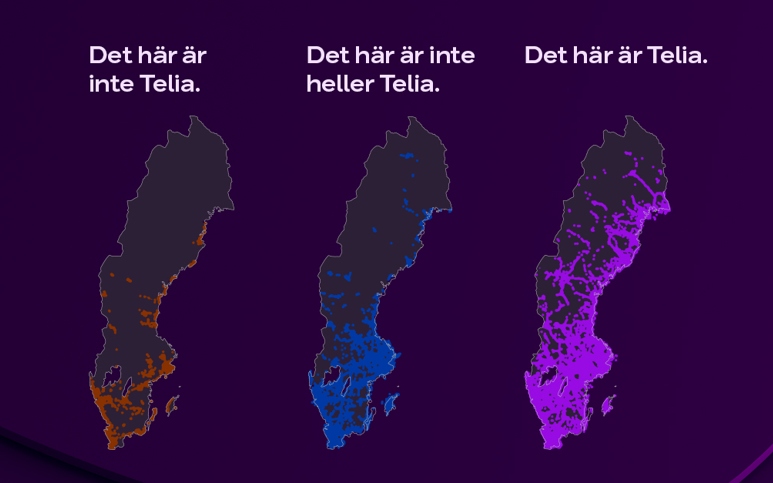 Täckningskarta 5G Sverige