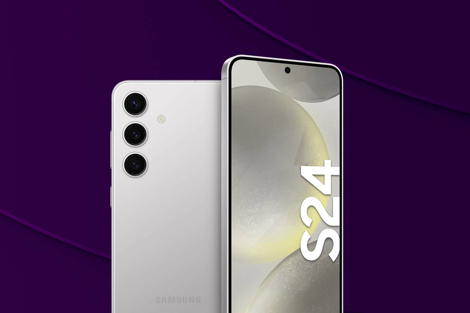Samsung S24 Fram och baksida